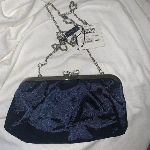 J Furmani Designer Collection Studio Milano Satin Clutch w Rhinestones - - Picture 7 of 9